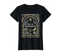 Love The Misunderstood Bat Raven Cat Snake Spider Moth Frog Value Graphic T-Shirt, Women, Black, M