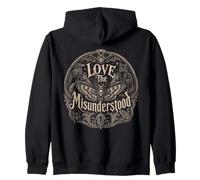 Love The Misunderstood Snake Spider Moth Frog Bat Raven Cat Zip Hoodie
