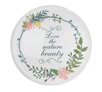 Love The Nature Beauty Glass Refrigerator Magnets 4 PCS Seasonal Wreaths Round Fridge Magnet Sticker Funny Locker Home Decorations Unique Gift for Best Friend