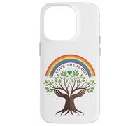 Love The Planet Tree of Peace Rainbow Earth Day Eco Nature Case for iPhone 14 Pro