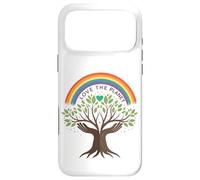 Love The Planet Tree of Peace Rainbow Earth Day Eco Nature Case for iPhone 17 Pro Max