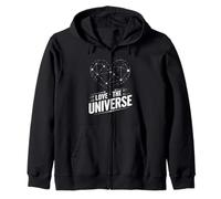 Love The Universe Constellation Heart Space Cosmos Zip Hoodie