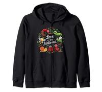 Love The Unloved Bugs Insect Entomology Entomologist Science Zip Hoodie
