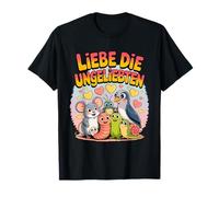 Love the Unloved Cute Animals Empathy Kindness Colorful T-Shirt