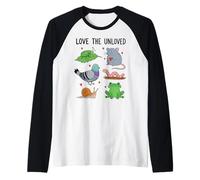 Love The Unloved | Cute Urban City Wildlife Preservation Raglan Baseball Tee