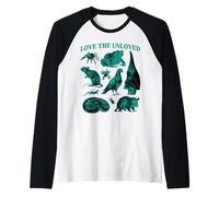 Love The Unloved Cute Weird Animals Frog Spider Bat Pigeon Raglan Baseball Tee