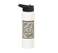 Love The Unloved Gothic Dark Academia Snake Bat Rat Slug Stainless Steel Insulated Water Bottle