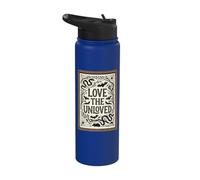 Love The Unloved Gothic Dark Academia Snake Bat Rat Slug Stainless Steel Insulated Water Bottle