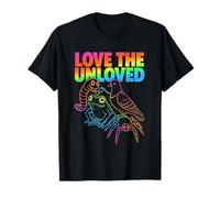Love The Unloved Rainbow Frog Spider Pigeon Worm Graphic T-Shirt