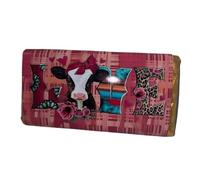 love, themed highkand cow Novelty Chocolate Bar gift. For Birthdays, Christmas, Valentines, Easter, Mothers Day & Fathers Day (One Size, Mint Chocolate)