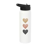 Love - Three Hearts Stainless Steel Insulated Water Bottle