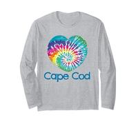 Love Tie Dye Heart Cape Cod Batik Massachusetts Beach Long Sleeve T-Shirt