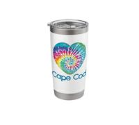 Love Tie Dye Heart Cape Cod Batik Massachusetts Beach Stainless Steel Insulated Tumbler