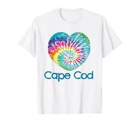 Love Tie Dye Heart Cape Cod Batik Massachusetts Beach T-Shirt