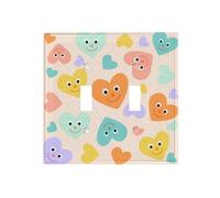 Love Tile Dual-Texture Roman Frame Switch Plate â€“ Premium Pc Wall Switch Cover with Full-Panel Embossed Print, Heavy-Duty 100°c Heat & Fade Resistant Design for Residential & Commercial Use