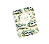 Love To Cherish UK & Ireland Travel Journal - Personalised Campervan Theme Cover - Campervan Travel Log, Camping and Caravan Site Info, Holiday Planner, Motorhome Diary