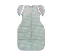 Love To Dream 2-in-1 Transition Bag, M 6-8.5 kg, Olive Dreamer, 2.5 Tog | Unzip And Remove The Wings To Turn It Into A Sleep Bag, Arms In or Out, For 16-20°C Room, Machine Washable Cotton, Double Zip