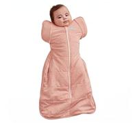 Love To Dream 2-in-1 Transition Bag, M 6-8.5, Pebbles Rose, 2.5T | Unzip And Remove The Wings To Turn It Into A Sleep Bag, Arms In or Out, For 16-20°C Room, Machine Washable Cotton, Double Zip
