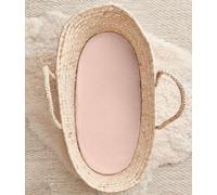 Love To Dream Fitted Bassinet Sheet Twin Pack - Stardust, Dusty Pink | 100% Cotton, Soft Jersey Fabric, Fits Oval & Square Mattresses | Snug & Breathable Basket Sheet | Reusable Storage Bag