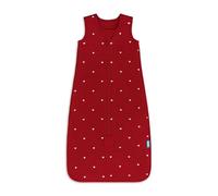 Love To Dream Sleep Bag Sleeveless 1.5 TOG, Cotton Fleece Wearable Blanket, Baby Sleeping Bag for 12-24 Months, Maroon Hearts Embroidery