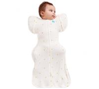 Love To Dream Swaddle 2 in 1 Transition Bag, L 8.5-11kg, Bamboo Lemon, 1.0T | Unzip & Remove The Wings To Turn It Into A Sleep Bag, Arms In or Out, For 20-24°C Room, Machine Washable Bamboo, Double Zip