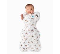 Love To Dream Swaddle 2 in 1 Transition Bag, M, Year of the Horse, 1.0 TOG | Unzip And Remove The Wings To Turn It Into A Sleep Bag, Arms In or Out, For 20-24°C Room, Machine Washable Cotton, Double Zip