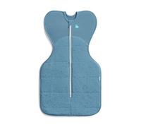 Love To Dream™ Swaddle UP™, Small 3.5-6 kg - Pebbles Storm Blue, Snug Fit, Supports Healthy Sleep Routine, 2.5 Tog for Cool Temps (16-20°C), Machine Washable Stretch Cotton, 2 Zips, Easy Nappy Change