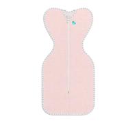 Love To Dream Swaddle Up Bamboo, Medium 6.5-8 kg, Pink Dot, Snug Fit Supports Good Sleep, 1.0 Tog Suitable for Moderate Temperature (20-24°C), Machine Washable & Double Zip for Easy Nappy Change