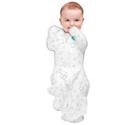 Love To Dream Swaddle Up Bamboo, Newborn (2.2-3.8kg), Ideal Fabric for Moderate Temperatures (20-24°C), Arms Up Position, Baby Swaddle, Twin Zipper for Easy Nappy changes, Cream