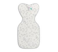Love To Dream Swaddle Up Bamboo, Small 3.5-6 kg, Cream, Snug Fit Supports Good Sleep, 1.0 Tog Suitable for Moderate Temperature (20-24°C), Machine Washable & Double Zip for Easy Nappy Change
