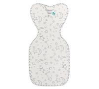 Love To Dream™ Swaddle UP™ Bamboo, Small 3.5-6 kg, Cream, Snug Fit Supports Good Sleep, 1.0 Tog Suitable for Moderate Temperature (20-24°C), Machine Washable & Double Zip for Easy Nappy Change