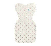Love To Dream™ Swaddle UP™, Medium 6-8.5 kg - Cotton Bows Cream | Snug Fit, Supports Healthy Sleep Routine | 1.0 Tog Ideal for Spring & Summer (20-24°C) | Machine Washable Cotton & Double Zip