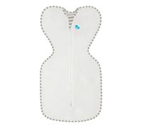 Love To Dream™ Swaddle UP™, Medium 6-8.5 kg - Cream | Snug Fit, Supports Healthy Sleep Routine | 1.0 Tog Ideal for Spring & Summer (20-24°C) | Machine Washable Cotton & Double Zip