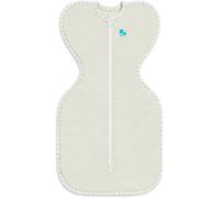 Love To Dream™ Swaddle UP™, Medium 6-8.5 kg - Sand Dollar, Snug Fit, Supports Healthy Sleep Routine, 1.0 Tog - Ideal for 20-24°C Temperatures, Machine Washable Cotton & 2 Zips for Easy Nappy Changes