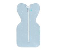 Love To Dream™ Swaddle UP™, Medium 6-8.5 kg - Twinkle Powder Blue, Snug Fit, Supports Healthy Sleep Routine, 1.0 Tog For 20-24°C Temperature, Machine Washable Stretch Cotton, 2 Zips, Easy Nappy Change