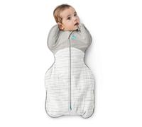 Love To Dream™ Swaddle UP™, Medium 6-8.5 kg - White Dreamer | Snug Fit, Supports Healthy Sleep Routine | 2.5 Tog Ideal for Winter & Autumn (16-20°C) | Machine Washable Cotton & Double Zip