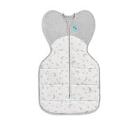 Love To Dream Swaddle Up, Medium 6-8.5 kg, White, Snug Fit Supports Good Sleep, 3.5 Tog Suitable for Colder Temperature (14-16°C), Machine Washable & Double Zip for Easy Nappy Change