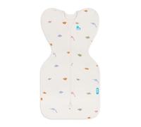 Love To Dream™ Swaddle UP™, Newborn 2.2-3.8 kg - Dinosnore Cream | Snug Fit, Supports Healthy Sleep Routine | 1.0 Tog Ideal for Spring & Summer (20-24°C) | Machine Washable Cotton & Double Zip