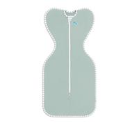 Love To Dream Swaddle Up, Newborn 2.2-3.8 kg Olive, Snug Fit Supports Good Sleep, 0.2 Tog Suitable for Warm Temperature (24-27°C), Machine Washable & Double Zip for Easy Nappy Change