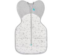 Love To Dream Swaddle Up, Newborn 2.2-3.8 kg, White, Snug Fit Supports Good Sleep, 3.5 Tog Suitable for Colder Temperature (14-16°C), Machine Washable & Double Zip for Easy Nappy Change