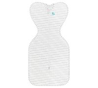 Love To Dream Swaddle Up, Newborn 2.2-3.8 kg - White, Snug Fit, Supports Healthy Sleep Routine, 1.0 Tog - Ideal for 20-24°C Temperatures, Machine Washable Cotton & Double Zip for Easy Nappy Changes