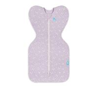 Love To Dream Swaddle UP, Newborn 2.2ñ3.8 kg | Lilac Meadow | Snug Fit, Supports Healthy Sleep Routine | 1.0 TOG Ideal for Spring & Summer (20ñ24∞C) | Machine Washable Cotton & Double Zip