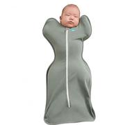 Love To Dream Swaddle Up, S, 3.5-6 kg, Deep Olive, 1.0 Tog | Arms Up Swaddle Helps Baby Self-Soothe and Sleep Longer, Secure Fit Helps Calm Startle Reflex, Newborn Essentials
