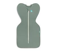 Love To Dream™ Swaddle UP™, Small 3.5-6 kg - Deep Olive | Snug Fit, Supports Healthy Sleep Routine | 1.0 Tog Ideal for Spring & Summer (20-24°C) | Machine Washable Cotton & Double Zip