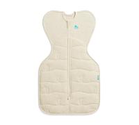 Love To Dream™ Swaddle UP™, Small 3.5-6 kg - Oatmeal, Snug Fit, Supports Healthy Sleep Routine, 3.5 Tog For Cold Temps (14-16°C, Machine Washable Quilted Stretch Cotton, 2 Zips for Easy Nappy Change