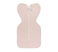 Love To Dream™ Swaddle UP™, Small 3.5-6 kg - Twinkle Powder Pink, Snug Fit, Supports Healthy Sleep Routine, 1.0 Tog For 20-24°C Temperature, Machine Washable Stretch Cotton, 2 Zips, Easy Nappy Change