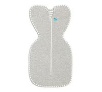 Love To Dream™ Swaddle UP™, Small 3.5-6 kg - Grey, Snug Fit, Supports Healthy Sleep Routine, 1.0 Tog - Ideal for 20-24°C Temperatures, Machine Washable Cotton & Double Zip for Easy Nappy Changes