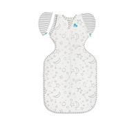 Love To Dream Swaddle Up Transition Bag Bamboo Medium 6-8.5kg, Cream, Snug Fit, Zip-Off Wings, 1.0 Tog Suitable for Moderate Temperature (20-24°C), Machine Washable & Double Zip for Easy Nappy Change