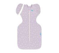 Love To Dream Swaddle UP Transition Bag, Large, 8.5-11kg |Lilac Meadow | Snug Fit with Zip-Off Wings | 1.0 TOG Ideal for Spring & Summer (20-24°C) | Machine Washable Cotton & Double Zip