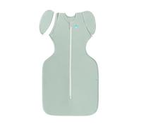 Love To Dream Swaddle Up Transition Bag LITE, Arms Up Position, Light and Ultra Breathable Cotton - Twin Zip Sleep Bag - 0.2 TOG - (24-27°C) Ideal for Warm Weather, Olive, Large